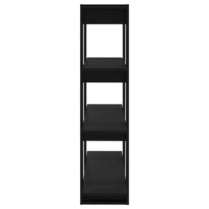 Bokhylla/Rumsavdelare svart 100x30x123,5 cm