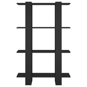 Bokskåp/Rumsavdelare svart 80x30x123,5 cm