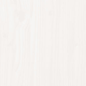 Sängram vit massivt trä 120x190 cm