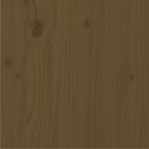 Sängram honungsbrun massiv furu 90x200 cm