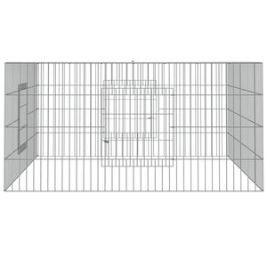 Kaninhage 110x110x55 cm galvaniserat järn