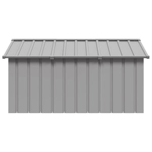 Hundgård grå 116,5x153x81,5 cm galvaniserat stål