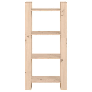Bokhylla/rumsavdelare 60x35x125 cm massivt trä