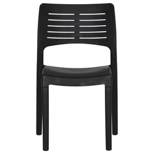 Trädgårdsstolar 2 st Antracit polypropen