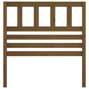 Sänggavel honungsbrun 96x4x100 cm massiv furu