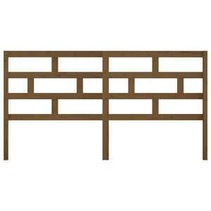 Sänggavel honungsbrun 186x4x100 cm massiv furu