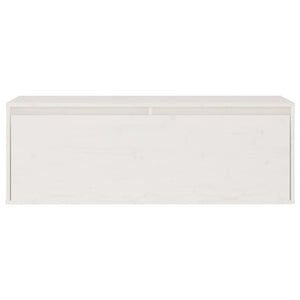 TV-bänkset 3 delar vit massiv trä furu