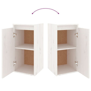 Tv-bänk 6 st vit massiv furu