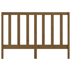 Sänggavel honungsbrun 126x4x100 cm massiv furu