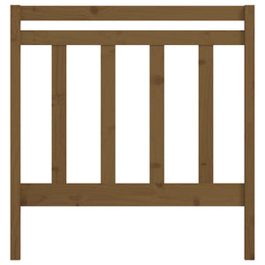 Sänggavel honungsbrun 106x4x100 cm massiv furu