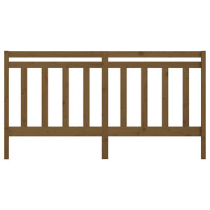 Sänggavel honungsbrun 206x4x100 cm massiv furu