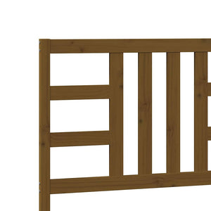 Sänggavel honungsbrun 206x4x100 cm massiv furu