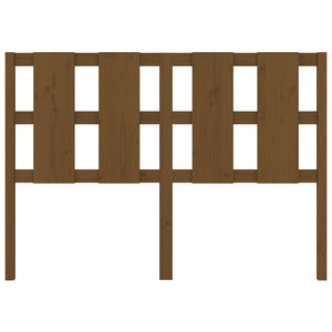 Sänggavel honungsbrun 145,5x4x100 cm massiv furu