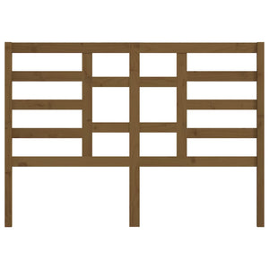 Sänggavel honungsbrun 141x4x104 cm massiv furu