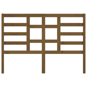 Sänggavel honungsbrun 146x4x104 cm massiv furu