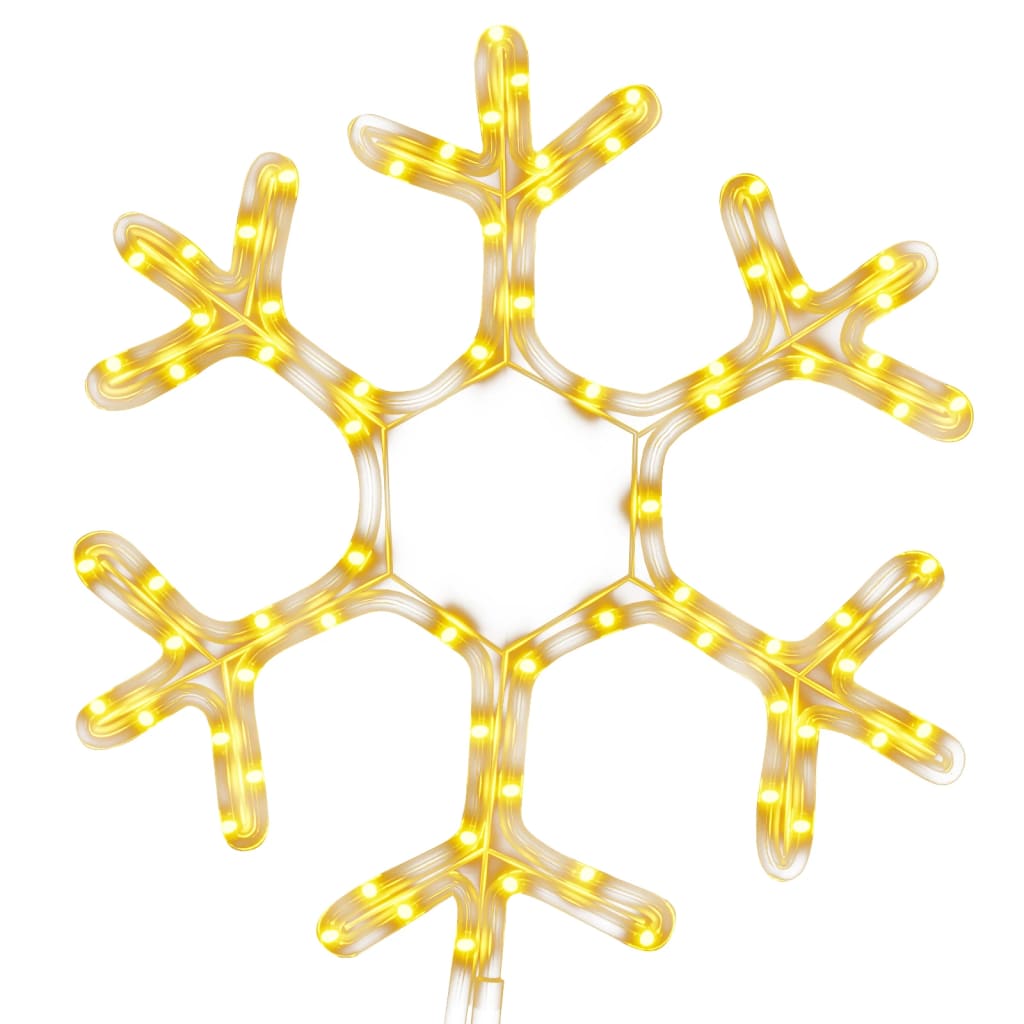 Snöflinga ljusslinga med 72 LED varmvit 38x37 cm