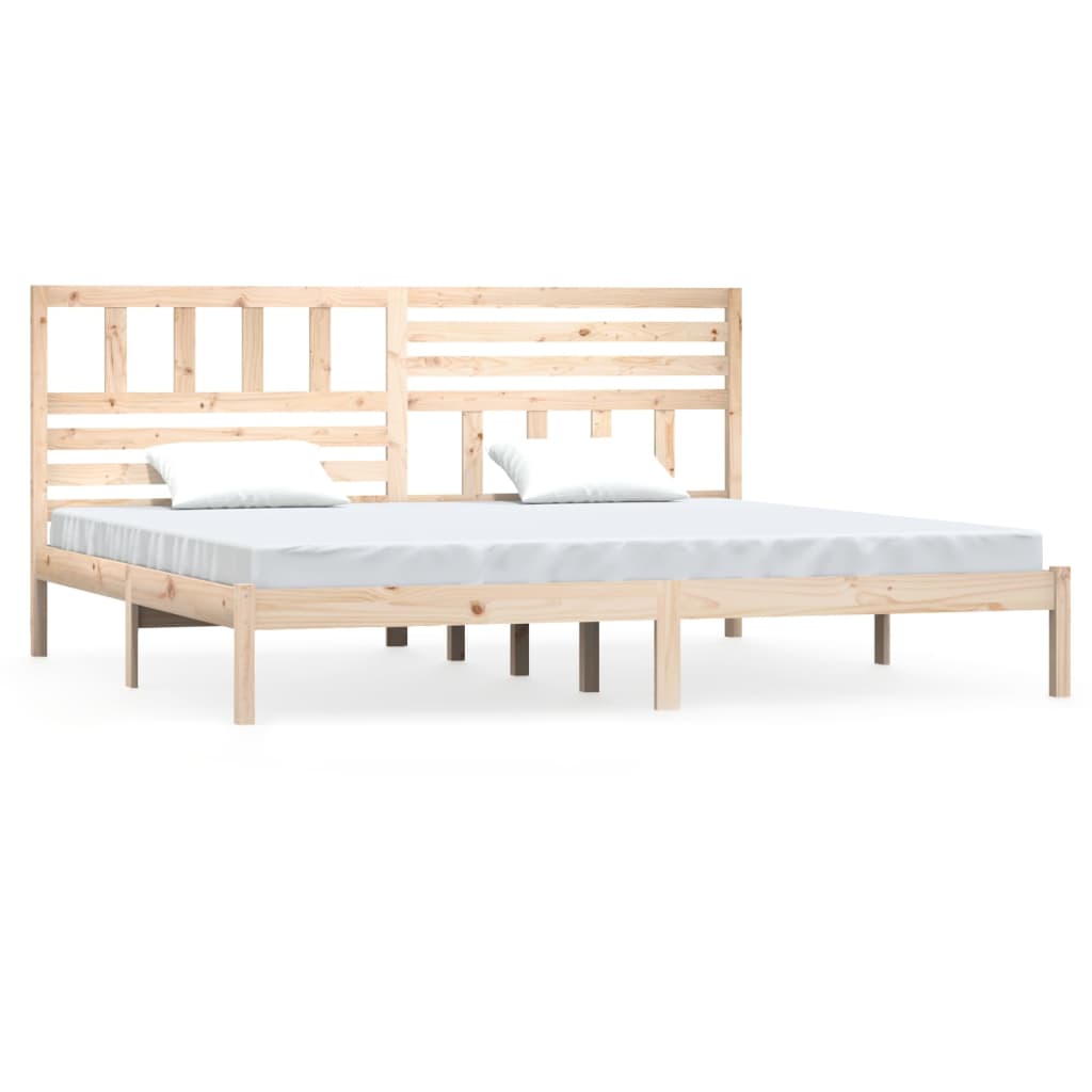 Sängram utan madrass 180x200 cm massiv furu