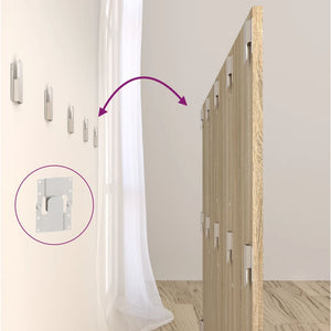 Sänggavel sonoma-ek 160x1,5x80 cm konstruerat trä