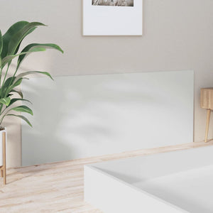 Sänggavel vit högglans 200x1,5x80 cm konstruerat trä
