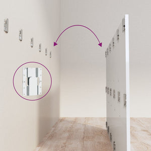 Sänggavel vit högglans 200x1,5x80 cm konstruerat trä