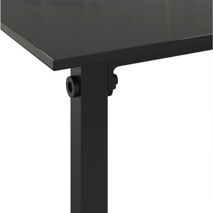 Soffgrupp för trädgård med dynor 3 delar svart konstrotting