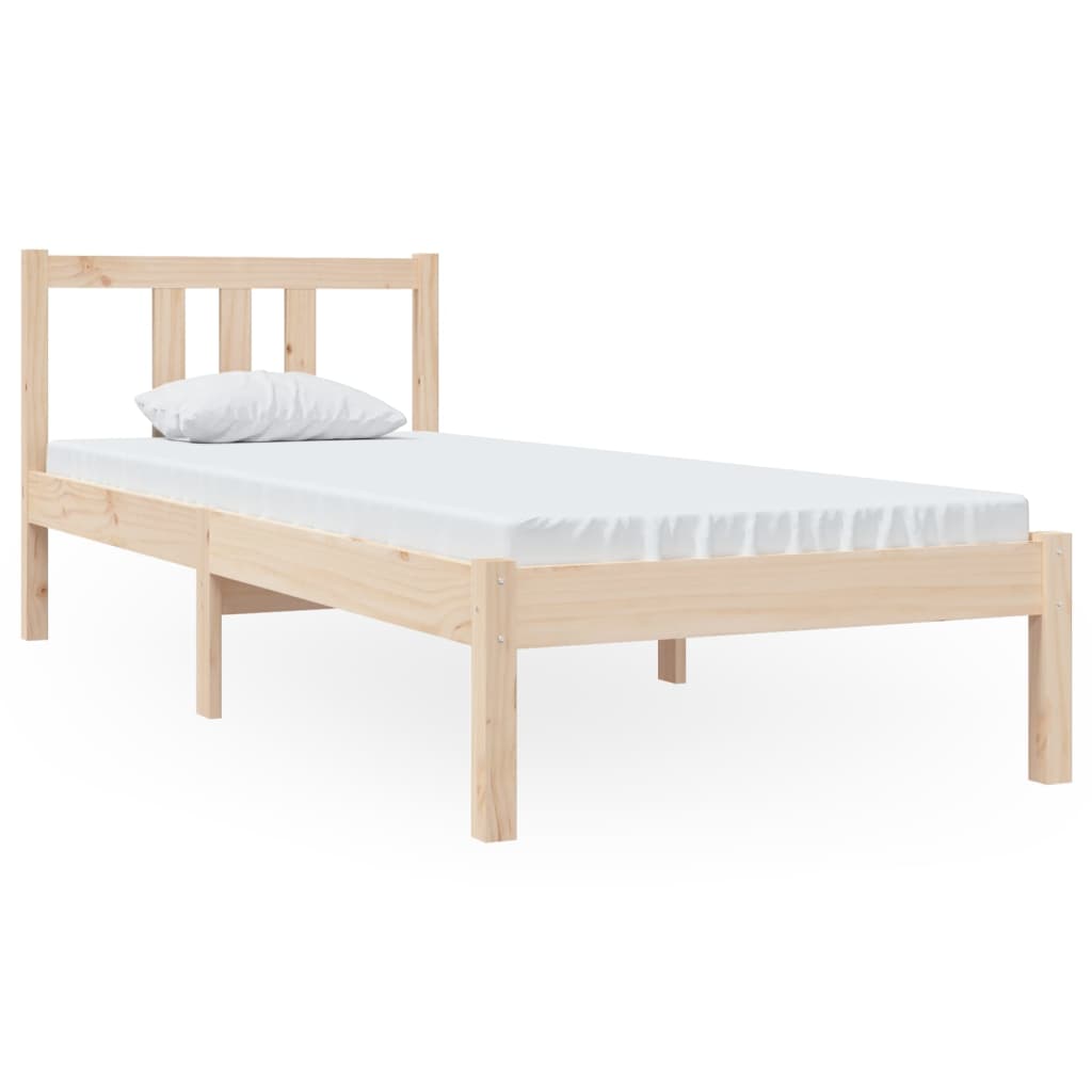 Sängram massivt trä 75x190 cm