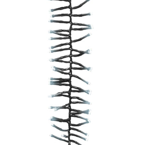 Ljusslinga med 400 LED cluster kallvit 7,4 m PVC