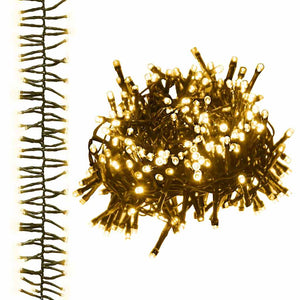 Ljusslinga med 3000 LED cluster varmvit 23 m PVC