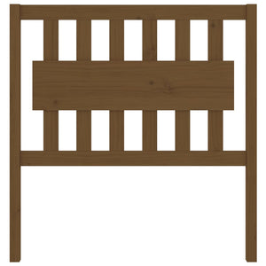 Sänggavel honungsbrun 95,5x4x100 cm massiv furu