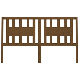 Sänggavel honungsbrun 206x4x100 cm massiv furu