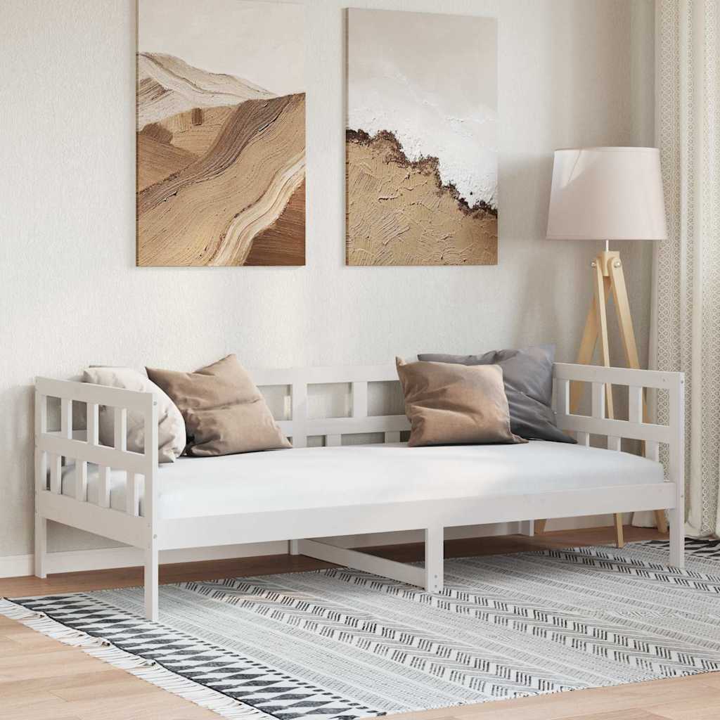 Dagbädd vit 80x200 cm massiv furu