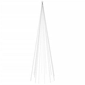 Julgran på flaggstång färgglada 732 LEDs 500 cm