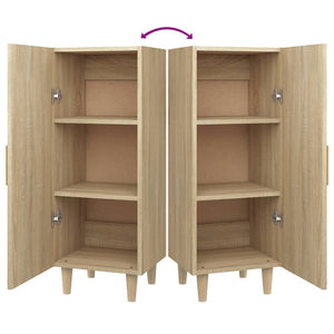 Skänk sonoma-ek 34,5x34x90 cm konstruerat trä