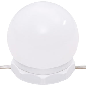 Sminkbord LED betonggrå konstruerat trä