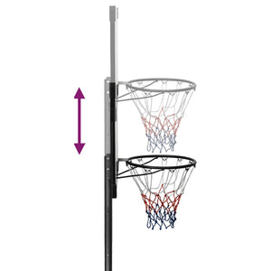 Basketkorg transparent 282-352 cm polykarbonat
