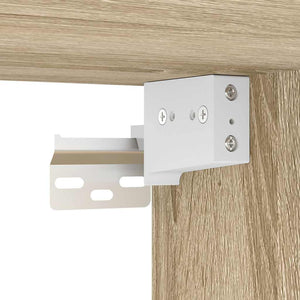 Tv-skåp 4 delar sonoma-ek konstruerat trä