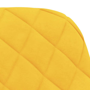 Snurrbara matstolar 2 st gul sammet