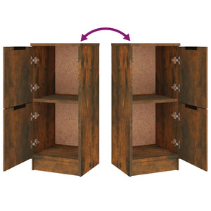 Skänk 3 delar rökfärgad ek konstruerat trä