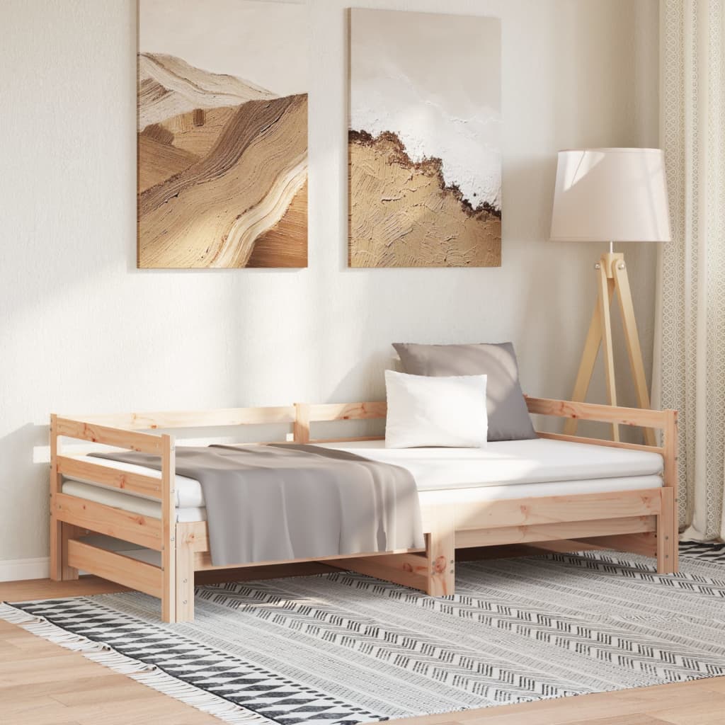 Dagbädd utdragbar utan madrass 90x190 cm