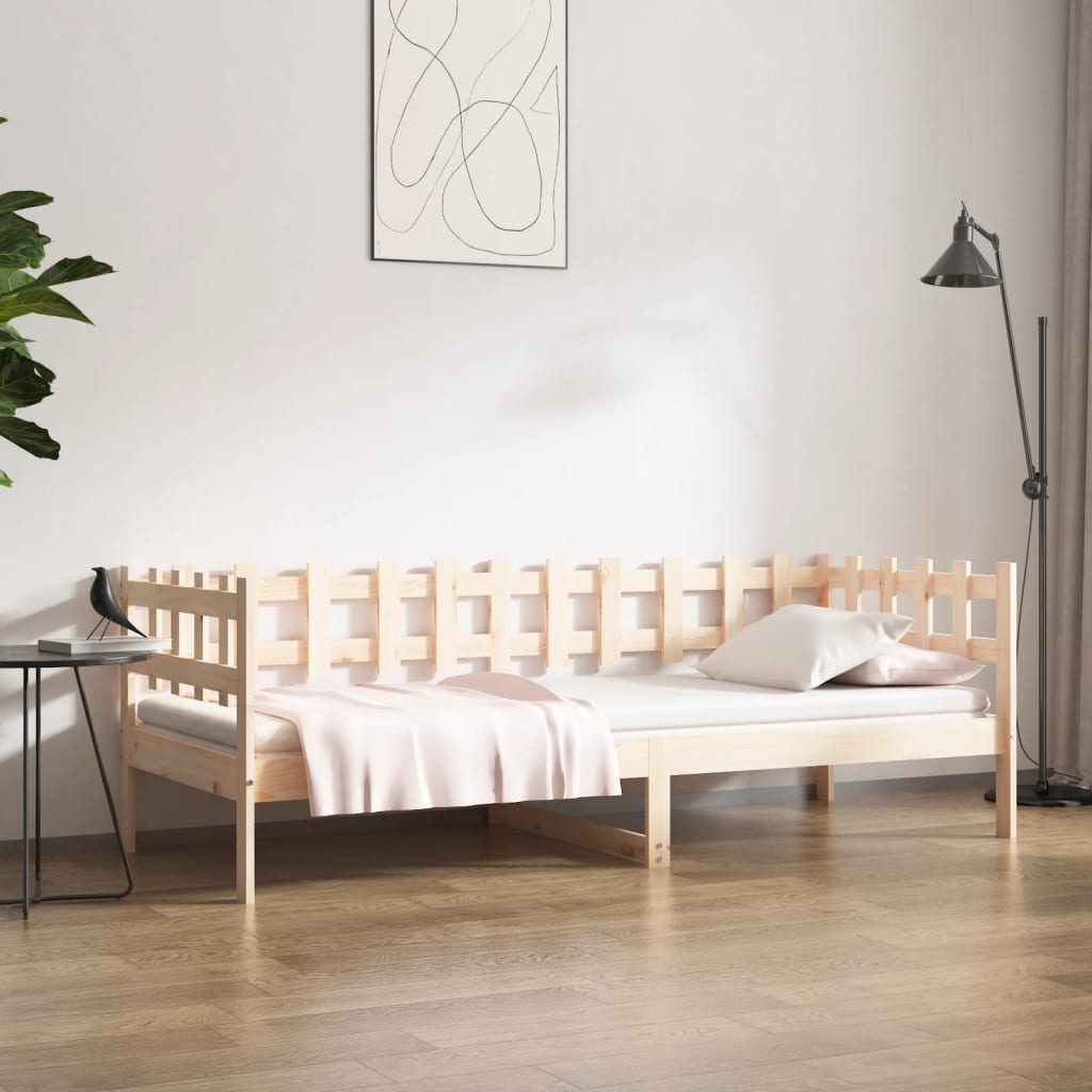 Dagbädd utan madrass 90x190 cm massiv furu