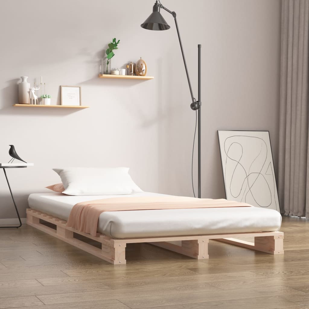 Pallsäng 75x190 cm massiv furu
