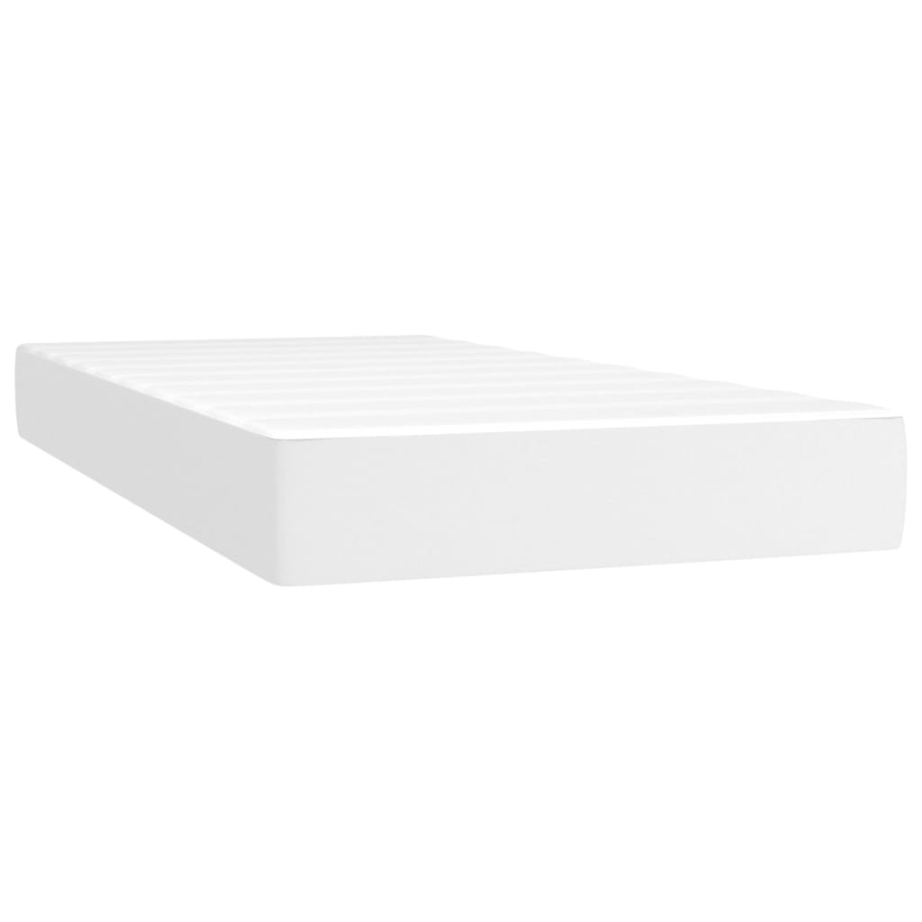 Pocketresårmadrass medium vit 90x200x20 cm konstläder