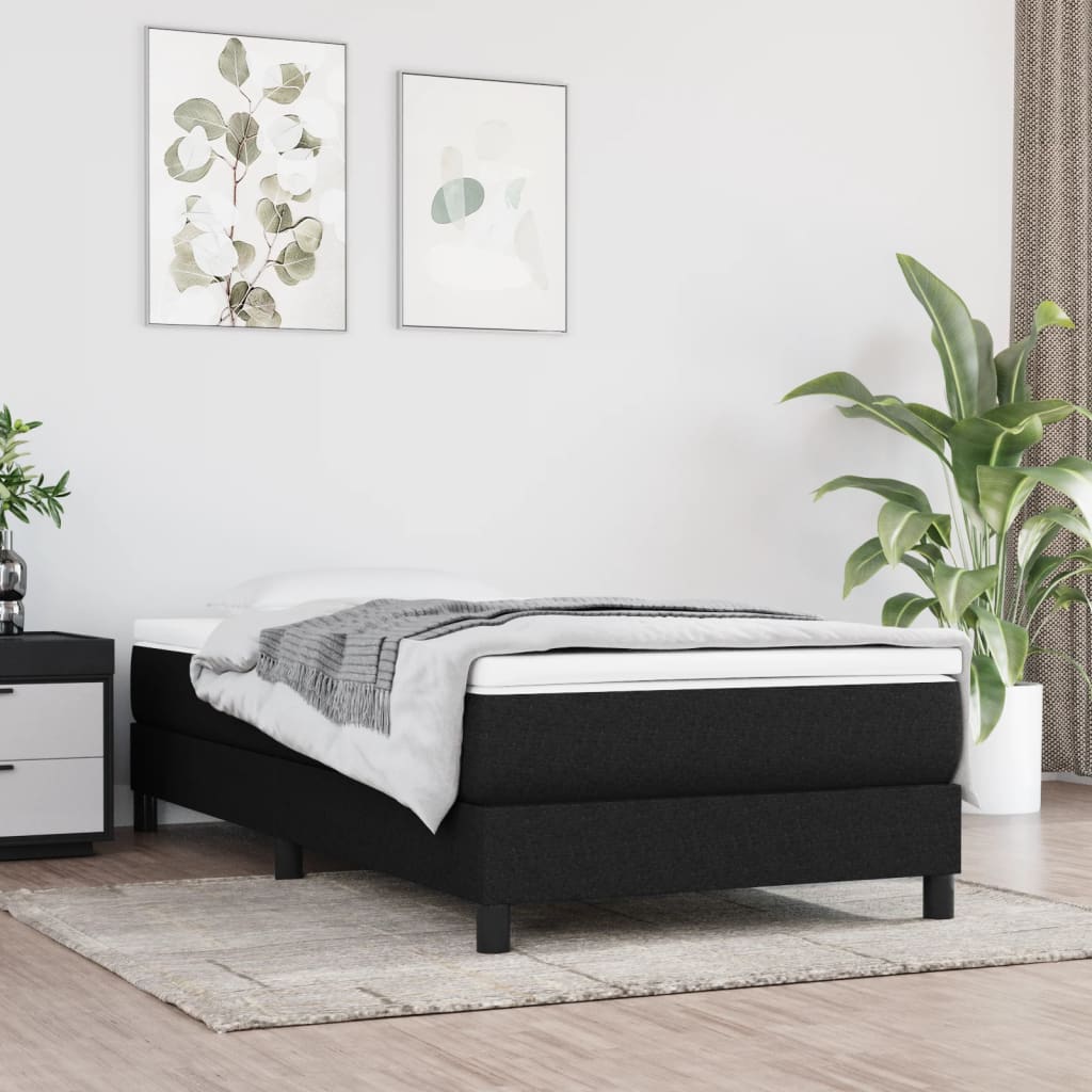 Pocketresårmadrass medium svart 100x200x20 cm tyg