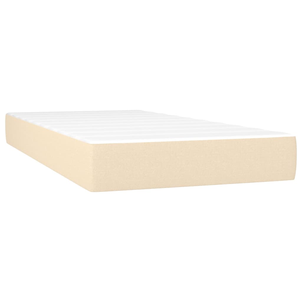 Pocketresårmadrass medium gräddvit 100x200x20 cm tyg