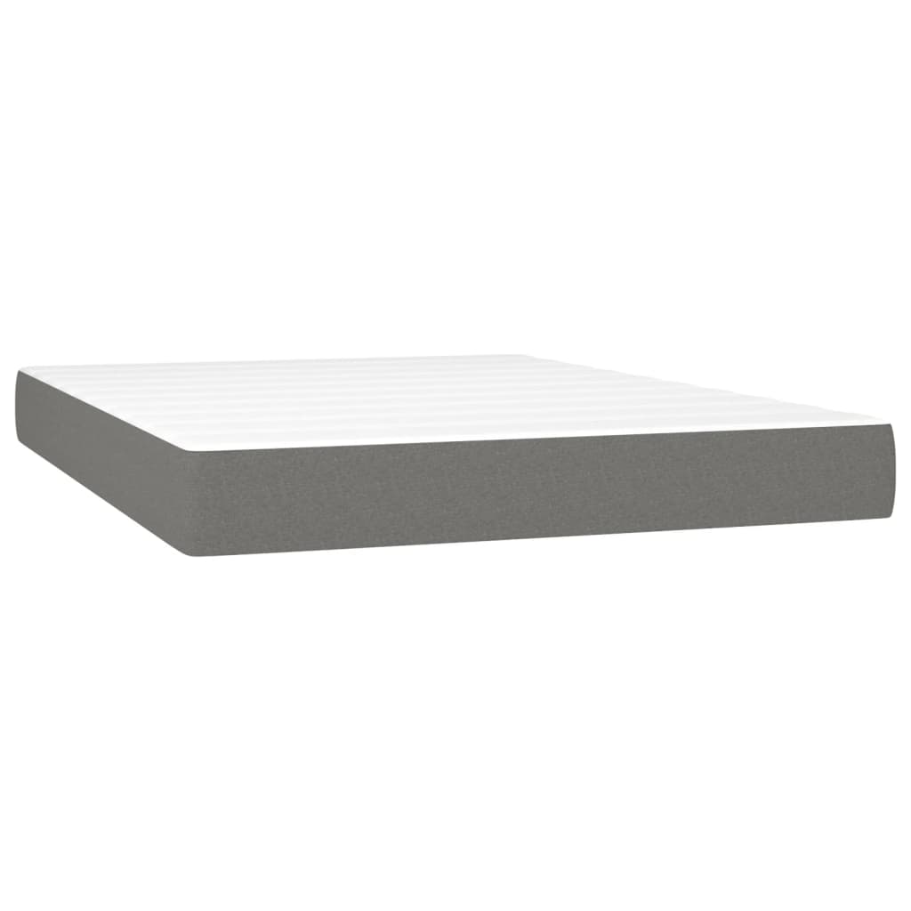 Pocketresårmadrass medium mörkgrå 140x190x20 cm tyg