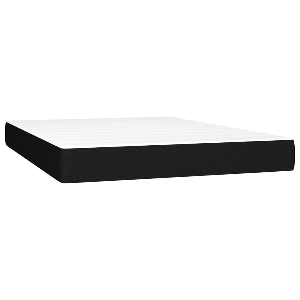 Pocketresårmadrass medium svart 140x190x20 cm tyg