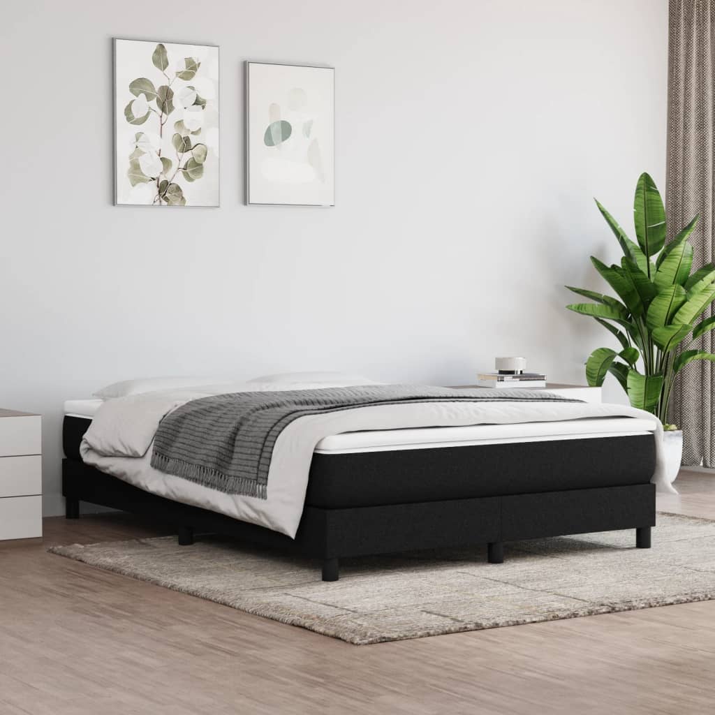 Pocketresårmadrass medium svart 140x190x20 cm tyg
