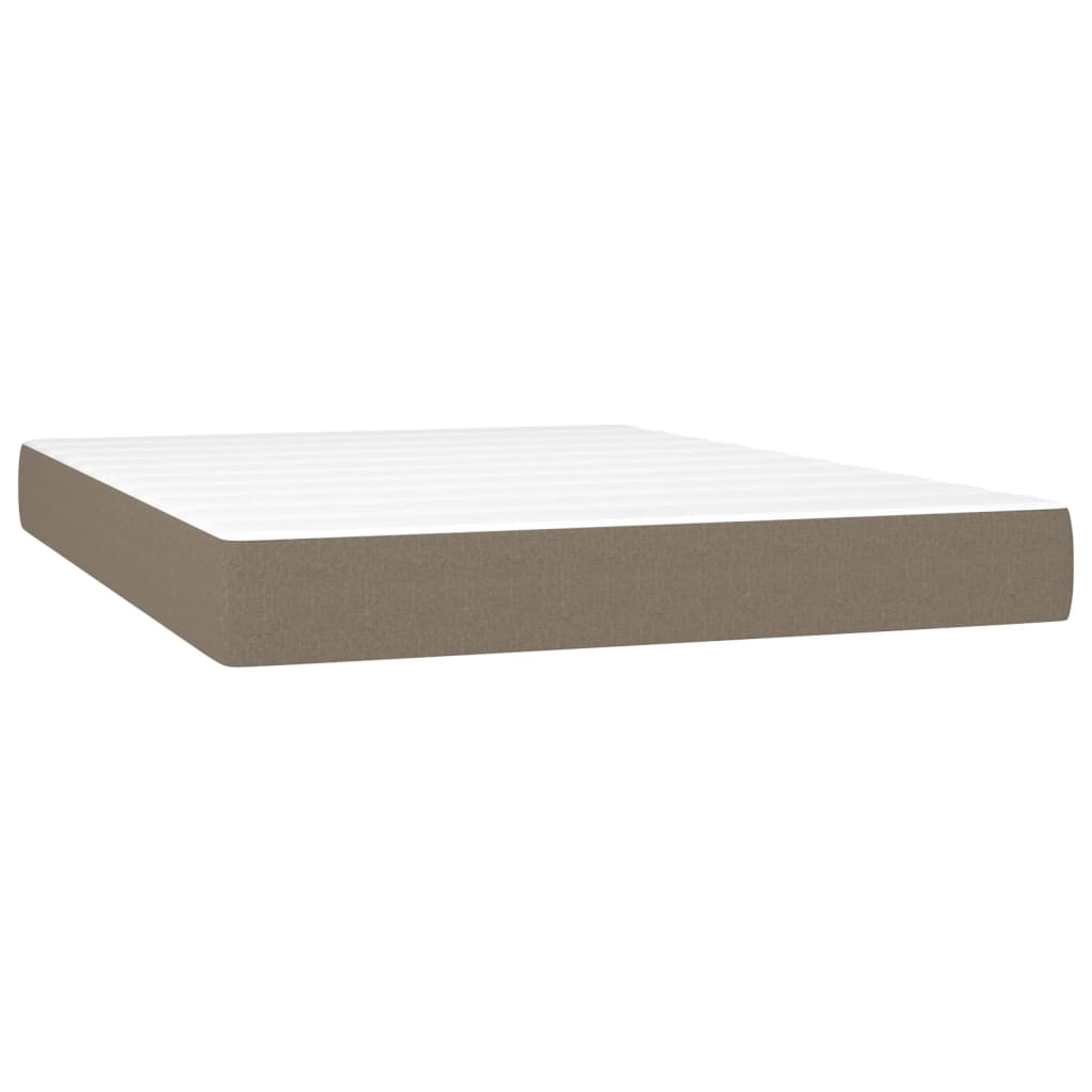 Pocketresårmadrass medium taupe 140x190x20 cm tyg