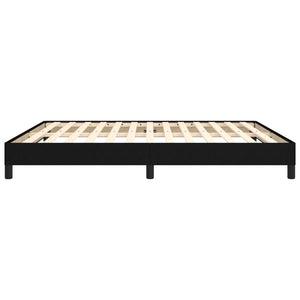 Sängram utan madrass svart 180x200 cm tyg