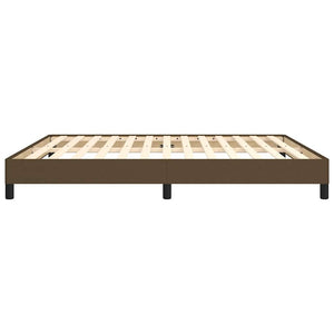 Sängram utan madrass mörkbrun 180x200 cm tyg